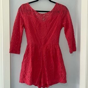 GB Gianni, Bini pink coral romper - sz 3